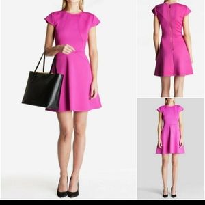 Ted Baker Pink Cap Sleeve Skater Dress